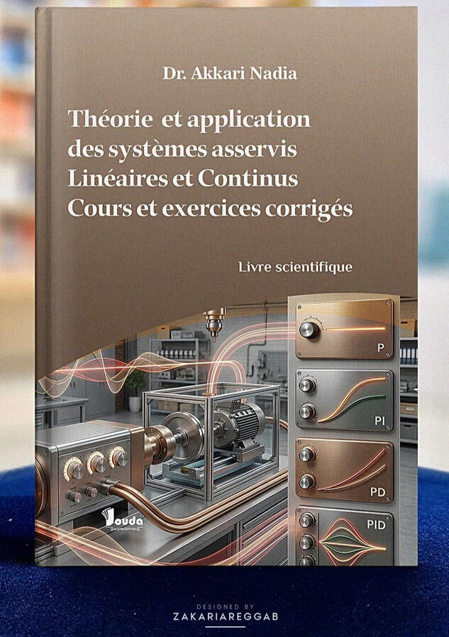 📘 Titre du livre : Théorie et application des systèmes asservis Linéaires et Continus 👤 Auteur(s) : Dr. Akkari Nadia 📚 ISBN : 978-9969-00-748-4 🏷️ Édition : 2026