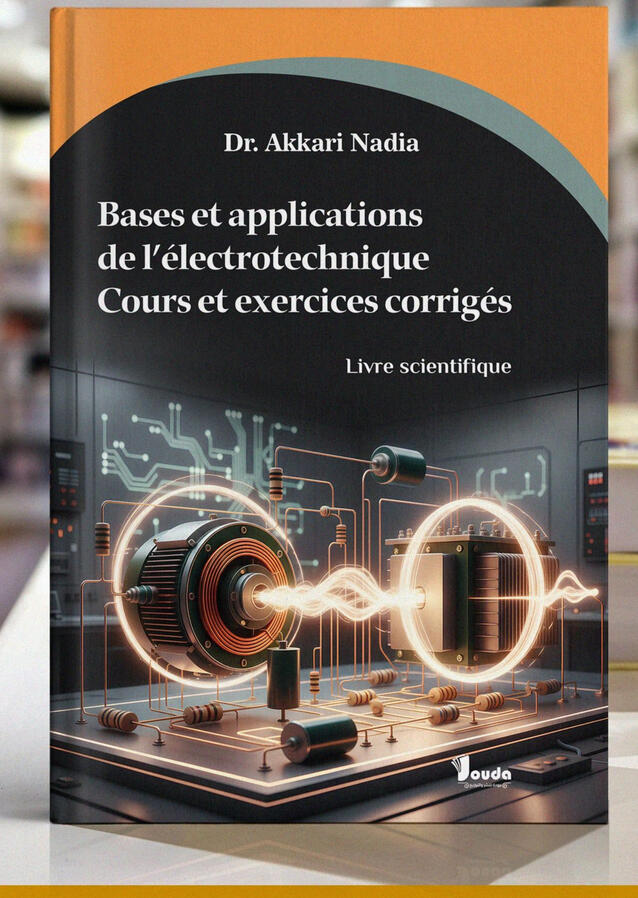 📘 Titre du livre : Bases et applications de l'électrotechnique Cours et exercices corrigés 👤 Auteur(s) : Dr. Akkari Nadia 📚 ISBN : 978-9969-00-693-4 🏷️ Édition : 2026
