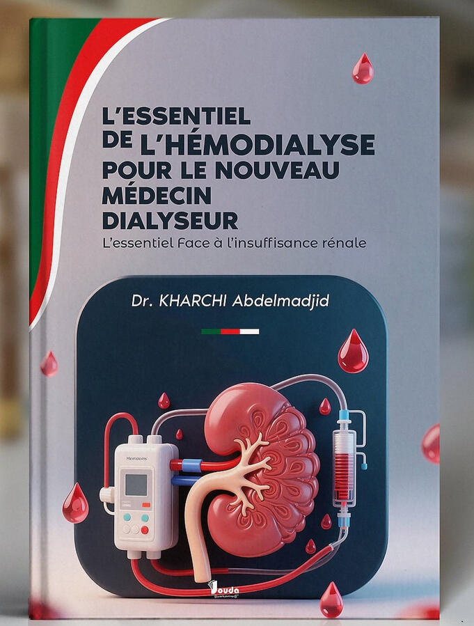 📘 Titre du livre : L'ESSENTIEL DE L’HÉMODIALYSE POUR LE NOUVEAU MÉDECIN DIALYSEUR 👤 Auteur(s) : Dr. KHARCHI Abdelmadjid 📚 ISBN : 978-9969-00-541-4 🏷️ Édition : 2025